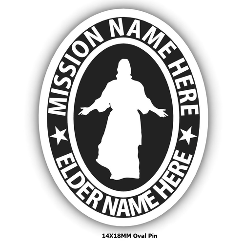 missionary pin christ embossed create your own mission pin personalized jewelry