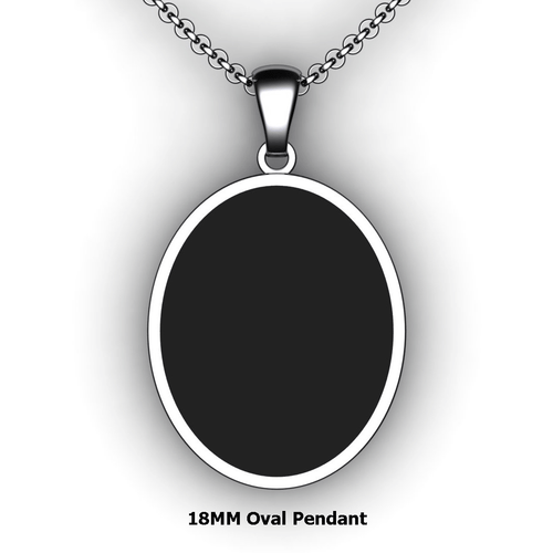 Personalized oval pendant - design your own necklace - custom Embossed oval text formatted pendant 14K YG