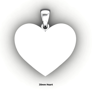 Personalized heart shaped pendant - design your own necklace