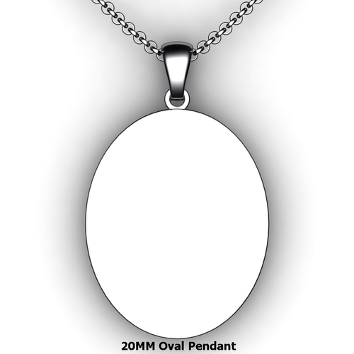 Personalized oval pendant - design your own necklace - custom oval text formatted pendant  