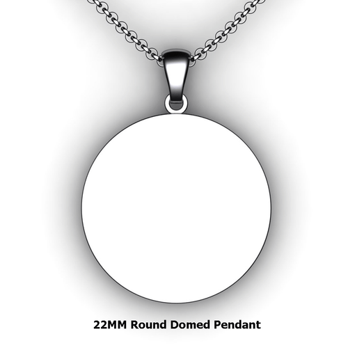 Personalized round pendant - design your own necklace - custom round pendant