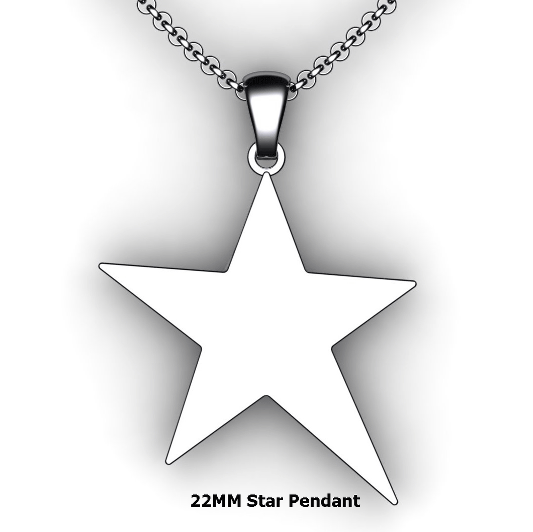 Personalized Star Pendant - design your own necklace - custom star pendant