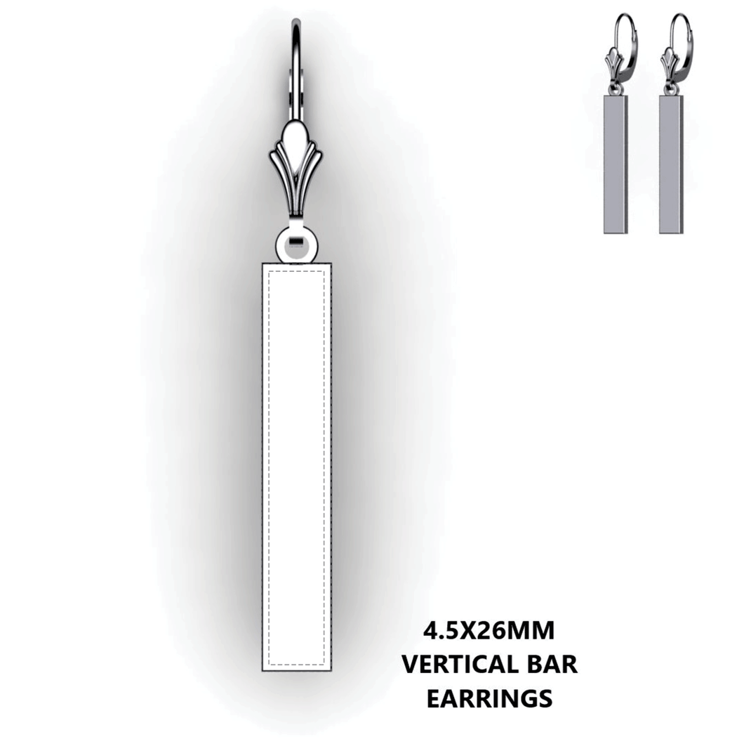 vertical bar earrings