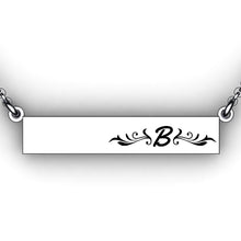Load image into Gallery viewer, Initial Bar Necklace  - Personalize with Your Initial -  Pre-Designed Necklace