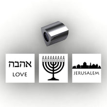 Load image into Gallery viewer, Personalized 3 sided pandora style charm - add your own information to personalize - add Religious information - choose your religious symbols, quotes, city scapepture, Moroni