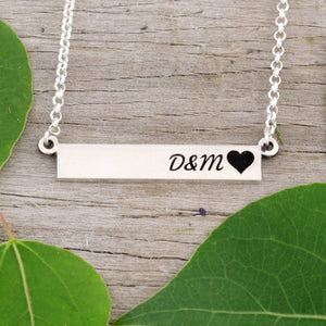 love necklace anniversary gift wedding gift add your initials initials with heart necklace design your own jewelry