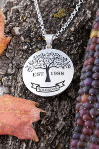 family tree necklace personalized - family tree necklace silver - create a family tree gift - how to create family tree - family tree template