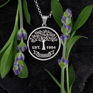 custom family tree necklace - create a family tree gift - family tree template - family tree create - design your own jewelry