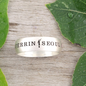 Personalized LDS mission ring engraved with name and mission