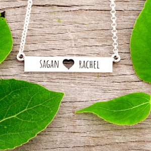 bar necklace with name - bar necklace engraved - bar necklace personalized - design a necklace - personalized gifts for her 