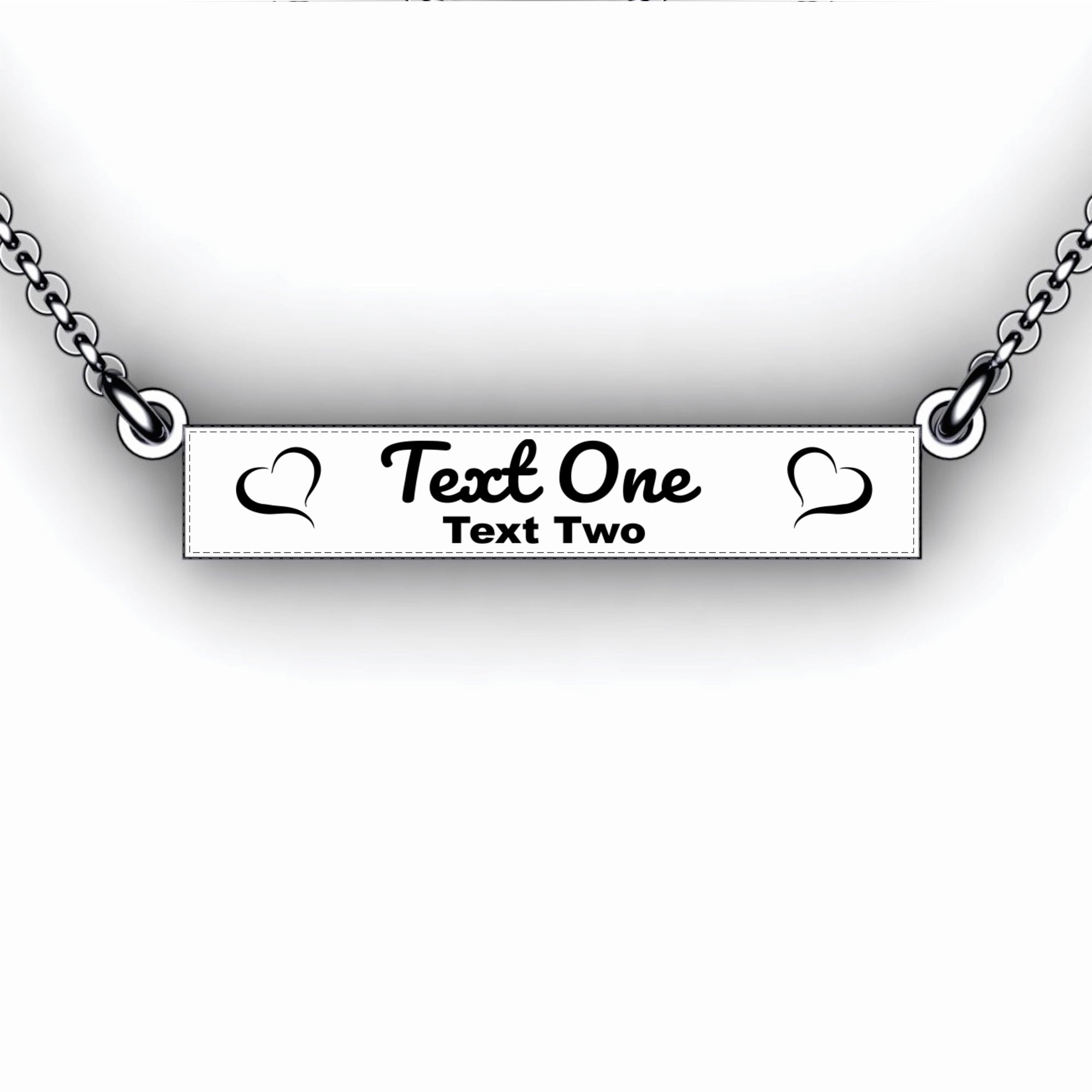 Couple Love Necklace with Initials - Design your own jewelry