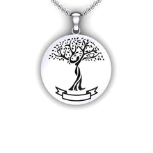 Load image into Gallery viewer, family tree necklace - family tree necklace personalized - create a family tree gift - family tree template - template for family tree