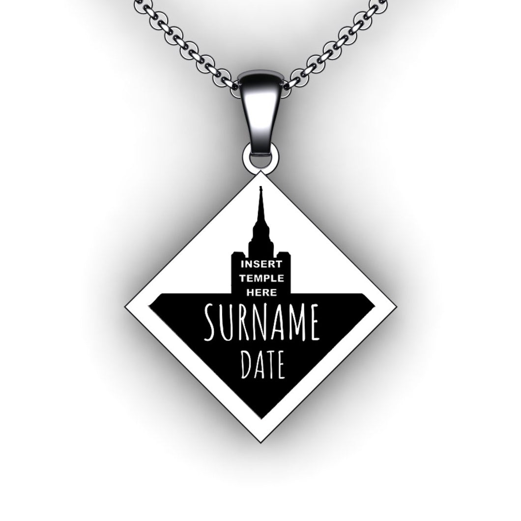 custom square anniversary necklace - anniversary gifts traditional - wedding anniversary gifts for years 