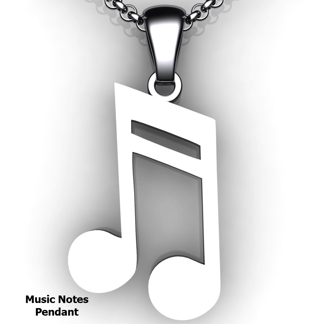 Sterling Silver Music Notes Heart English / Hebrew Name Necklace (Up To 2  Names), Jewish Jewelry | Judaica WebStore