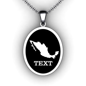 custom necklace with state or country outline of your choice 