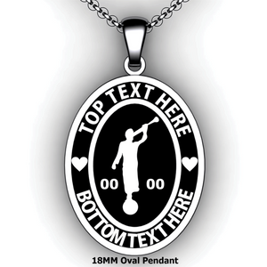 Mission Oval Embossed Pendant with Moroni and Mission Country or State - Personalize with Missionary Name and Mission